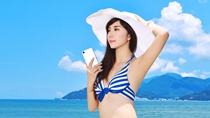 美女手机广告