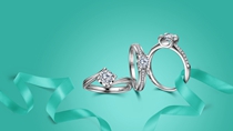上海珠宝品牌  钻石戒指灯片创意拍摄服务